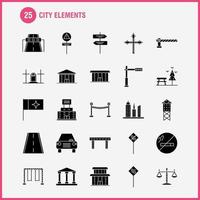 stad element fast glyf ikoner uppsättning för infographics mobil uxui utrustning och skriva ut design inkludera stum högtalare ljud stum högtalare högtalare ljud media eps 10 vektor