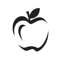 Natur Grafik abstrakte Apple-Vektor-Design-Symbol-Illustration vektor