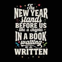 ny år t skjorta design. dessa skulle vara de bäst handla för kommande ny år 2023. Lycklig ny år. vektor