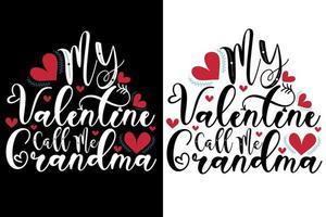 valentine t skjorta design eller valentine Citat svg vektor