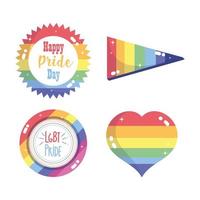Happy Pride Day Ikonen vektor