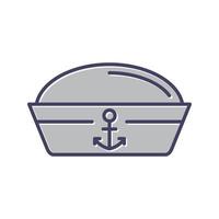 sjöman hatt vektor ikon