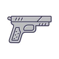 Symbol für Pistolenvektor vektor