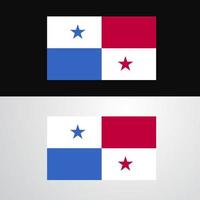 Panama-Flaggen-Banner-Design vektor