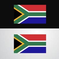 südafrika flaggenbanner design vektor