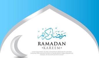 ramadan kareem islamisk traditionell festivalbannerdesign vektor