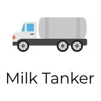 trendig mjölk tank vektor