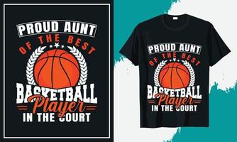 Basketball-T-Shirt-Design-Bündeldruck vektor