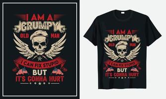 Veteran des T-Shirt-Designs der US-Armee vektor