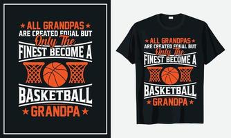 Basketball-T-Shirt-Design-Bündeldruck vektor