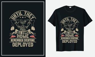 Veteran des T-Shirt-Designs der US-Armee vektor