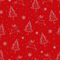 nahtloses muster des winterurlaubs, feiern sie das thema für weihnachten oder neujahr dekorativ auf rotem hintergrund vektor