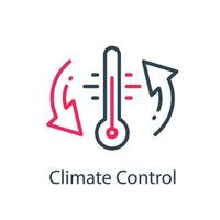 klimat kontrollera systemet, förändra temperatur, luft konditionering, kyl- eller uppvärmning, kylskåp lagring vektor