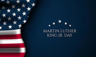 Vereinigte Staaten von Amerika Martin Luther King jr. Tag Hintergrunddesign. vektor