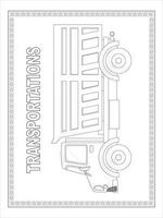 Lkw-Transporte zum Ausmalen vektor