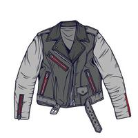 jacka och enkel t skjorta bombplan jacka falsk upp illustration i vektor stil