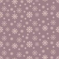 nahtloses Muster mit Schneeflocken. Weihnachtshintergrund. Vektor-Illustration. vektor