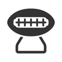 Schwarz-Weiß-Symbol American Football Trophy vektor