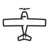 Vintage-Flugzeug-Symbol vektor