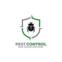 skadedjur kontrollera insekt logotyp design vektor