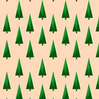 jul träd skog sömlös mönster bakgrund.vektor illustration vektor