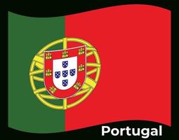 Portugal-Flagge-Vektor-Illustration vektor