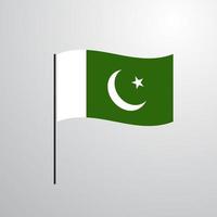 pakistans flagga vektor