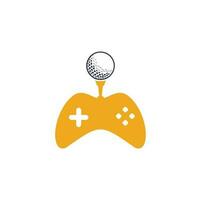 Golfspiel-Logo-Design-Vorlage. Golfspiel-Symbol-Logo-Design-Element vektor