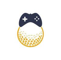 Golfspiel-Logo-Design-Vorlage. Golfspiel-Symbol-Logo-Design-Element vektor