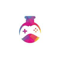 Game Lab-Logo-Design. Spiel-Logo-Designs-Konzept. vektor