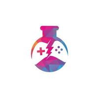 Game Lab-Logo-Design. Spiel-Logo-Designs-Konzept. vektor