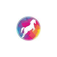 Pferd-Vektor-Logo-Design. Pferd-Schild-Symbol. vektor