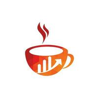 Logo der Kaffeefinanzierung. Kaffee-Symbol. vektor