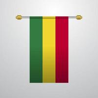 bolivia hängande flagga vektor