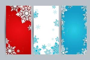 Frohe Weihnachten Banner vertikalen Hintergrund vektor