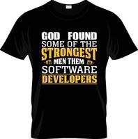 Softwareentwickler-T-Shirt-Design, Softwareentwickler-T-Shirt-Slogan und Bekleidungsdesign, Softwareentwickler-Typografie, Softwareentwickler-Vektor, Softwareentwickler-Illustration vektor