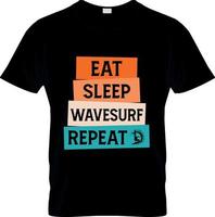 Surf-T-Shirt-Design, Surf-T-Shirt-Slogan und Bekleidungsdesign, Surf-Typografie, Surf-Vektor, Surf-Illustration vektor