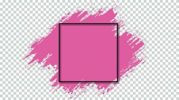 grunge pinselstrich rosa farbe banner vorlage vektor