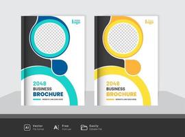 företag broschyr omslag design vektor