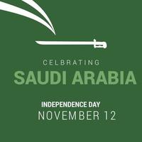 saudia arabien oberoende dag design kort vektor