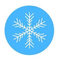 Vektor-Winter-Schneeflocke-Symbol. Illustration für das Web vektor