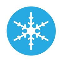 Vektor-Winter-Schneeflocke-Symbol. Illustration für das Web vektor