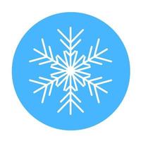 Vektor-Winter-Schneeflocke-Symbol. Illustration für das Web vektor