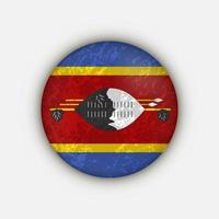 landet eswatini. eswatini flagga. vektor illustration.