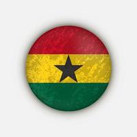 Land Ghana. Ghana-Flagge. Vektor-Illustration. vektor