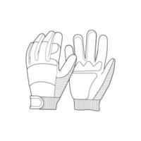 isoliertes objekt aus handschuh und wintersymbol. Set von Handschuh- und Ausrüstungsvektorsymbolen für Aktien. vektor