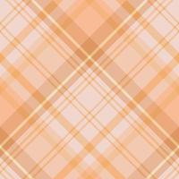 Nahtloses Muster in niedlichen orangen und gelben Farben für Plaid, Stoff, Textil, Kleidung, Tischdecke und andere Dinge. Vektorbild. 2 vektor