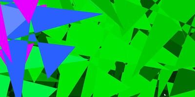 ljusrosa, grön vektorbakgrund med slumpmässiga former. vektor