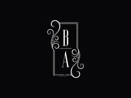 initialer ba logotyp bild, lyx ba ab brev logotyp design vektor