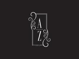 initialer az logotyp ikon, lyx az za brev logotyp design för företag vektor
